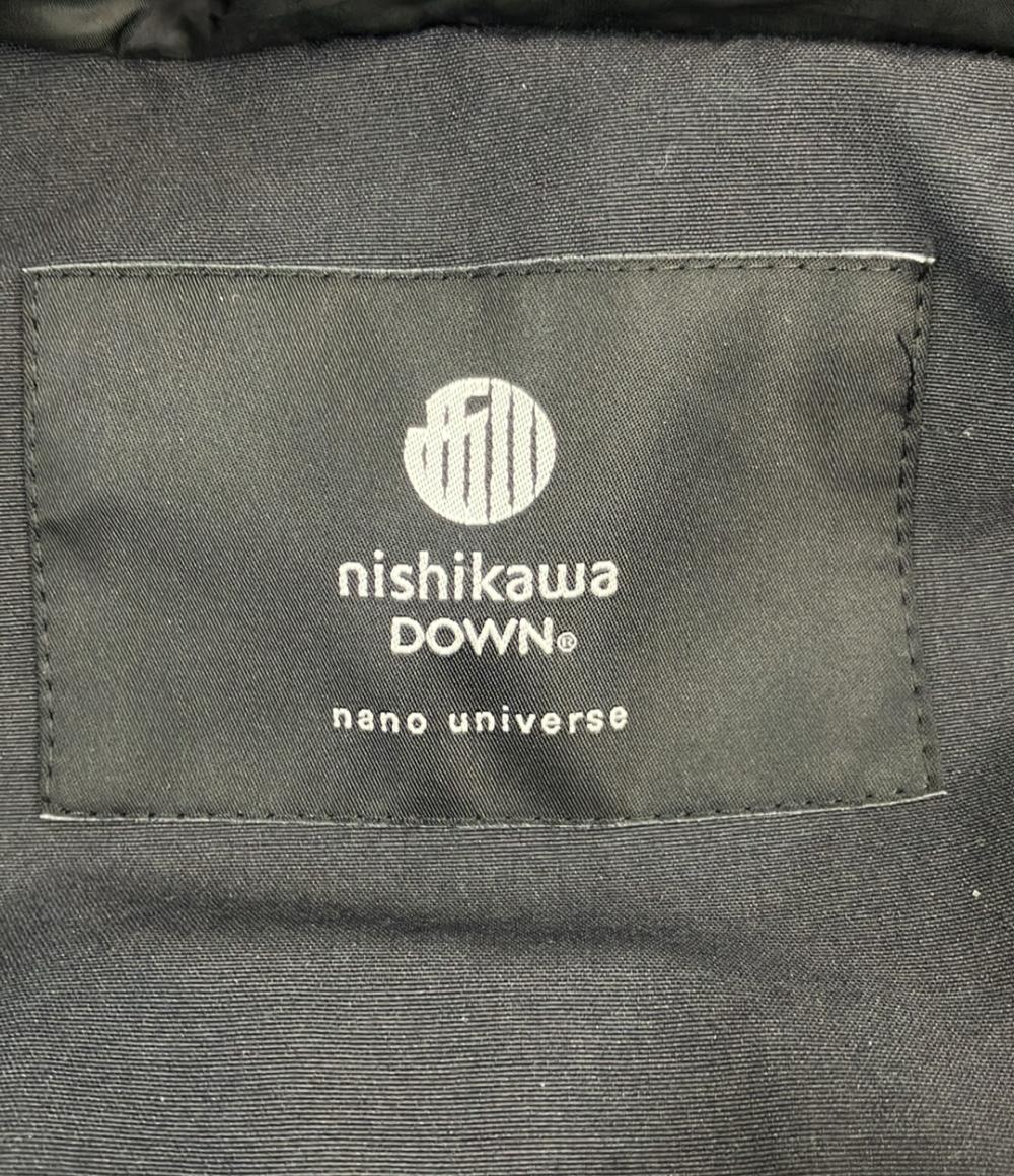 nano universe ダウンコート 西川ダウン アークティック ブラック 668-4214202 メンズ SIZE M ナノユニバース