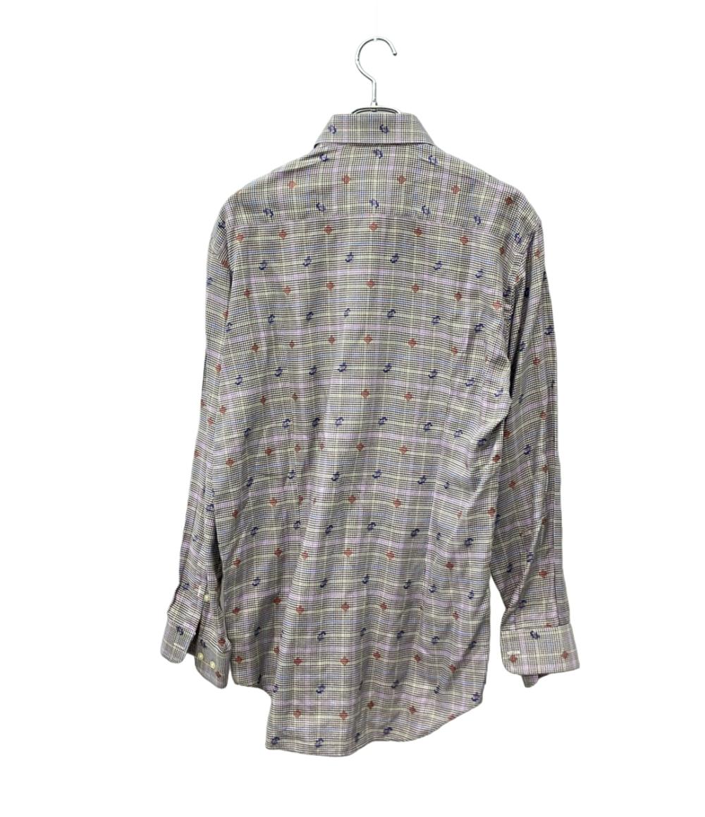 ETRO 長袖シャツ 千鳥格子 ハウンドトゥースチェック柄 15AW 152-1K320-3120 メンズ SIZE 41 (L) エトロ