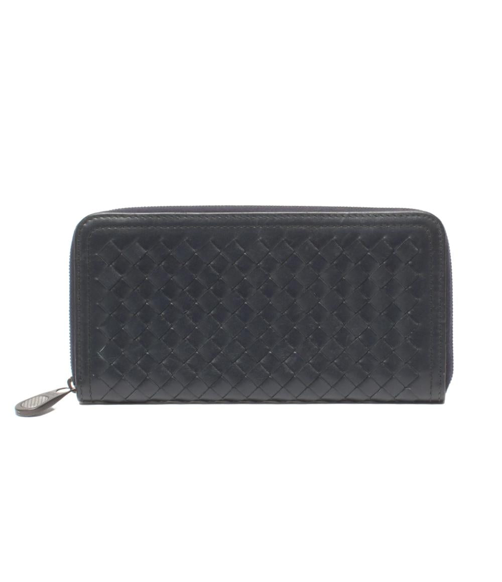 BOTTEGA VENETA ラウンドファスナー長財布 イントレチャート メンズ