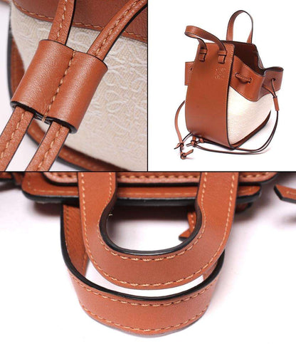 LOEWE 2wayショルダーバッグ ハンドバッグ 斜め掛け ハンモックドローストリングミニ レディース ロエベ