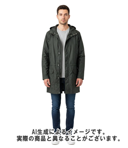 ISSEY MIYAKE MEN モッズコート M-51  ナイロン ジップ フード メンズ SIZE L イッセイミヤケ メン