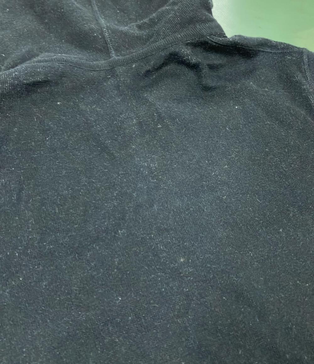 ルシアンペラフィネ カシミヤ混スカルジップスウェットパーカー メンズ