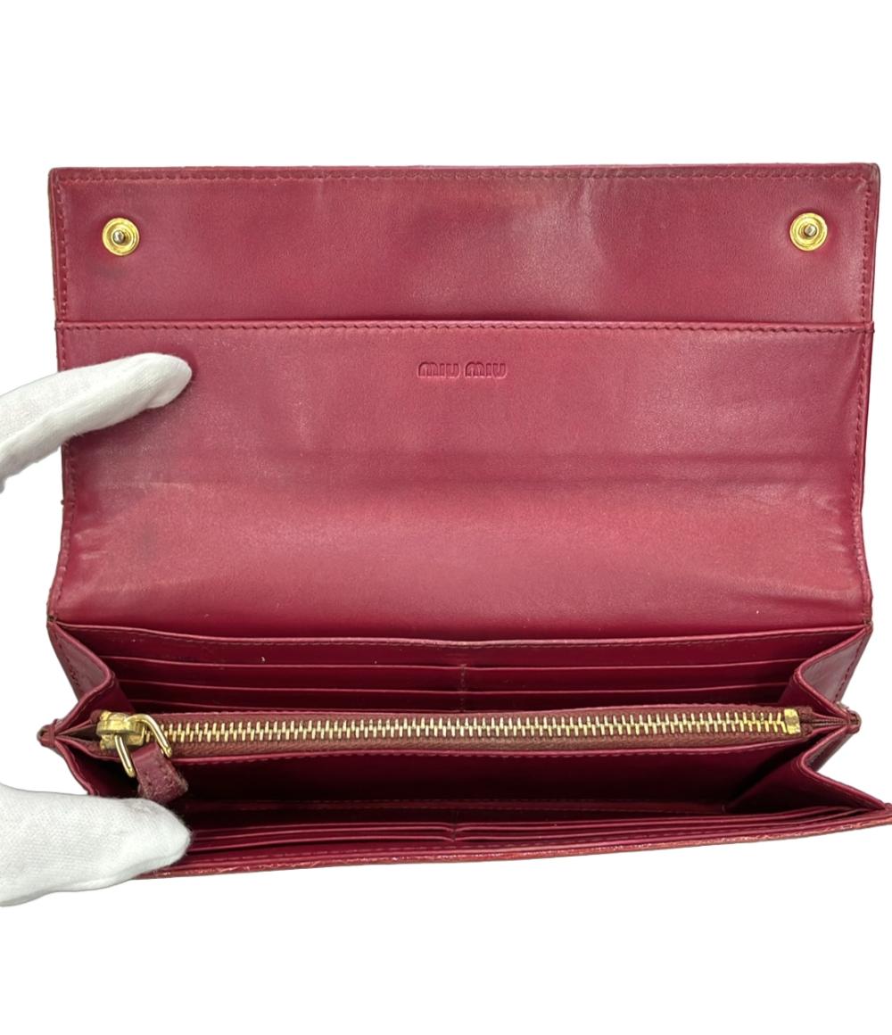 ミュウ ミュウ 長財布 レディース Miu Miu