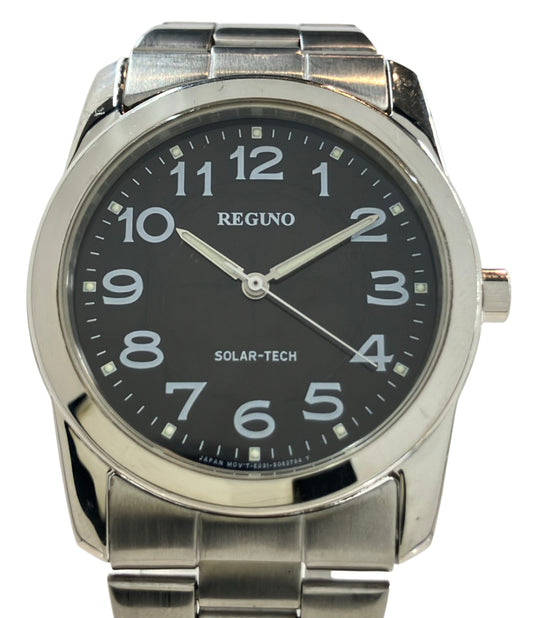 CITIZEN 腕時計 REGUNO レグノ ソーラー ブラック E031-S038073 メンズ シチズン