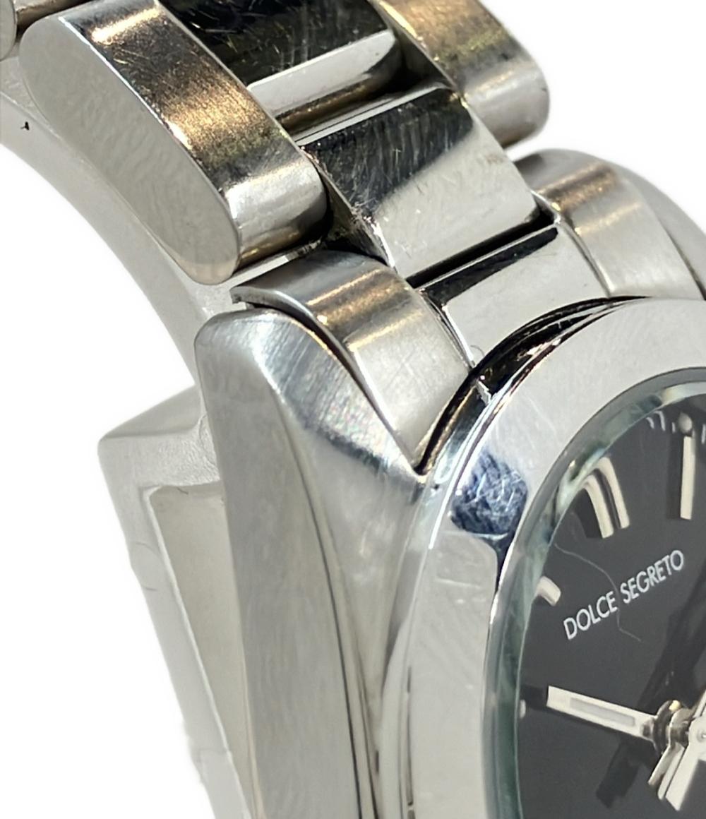 ドルチェ・セグレート 腕時計 クオーツ ブラック AA100 レディース DOLCE SEGRETO