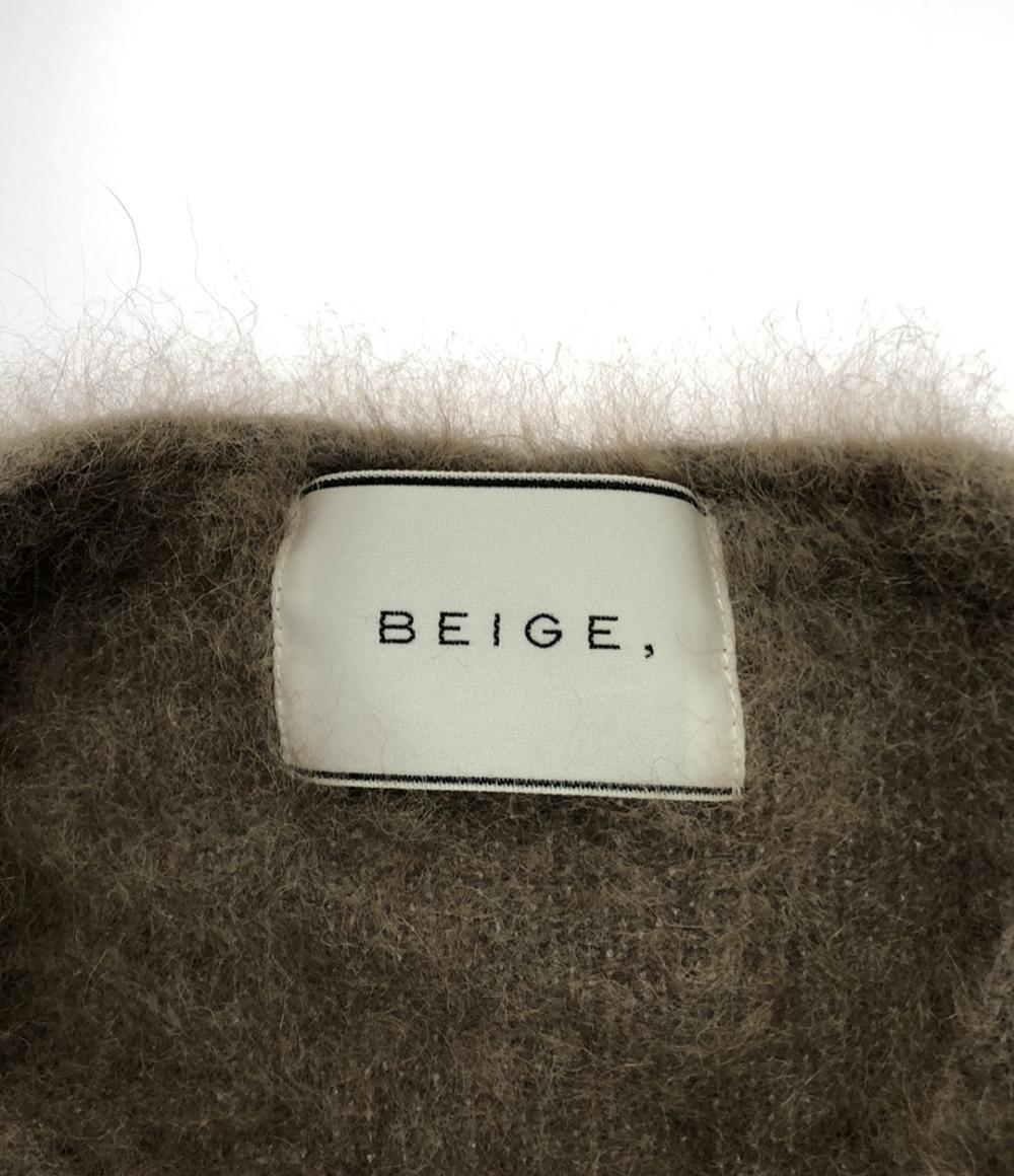 ベイジ ロングカーディガン レディース SIZE 4 (S) BEIGE.