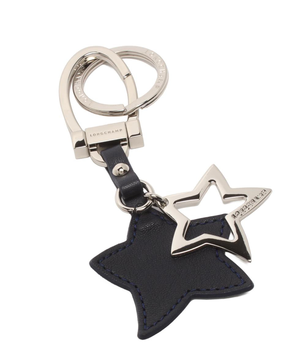 美品 Longchamp チャーム キーリング スターモチーフ ユニセックス ロンシャン