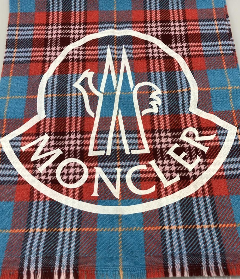 美品 モンクレール ロゴマフラー レディース MONCLER