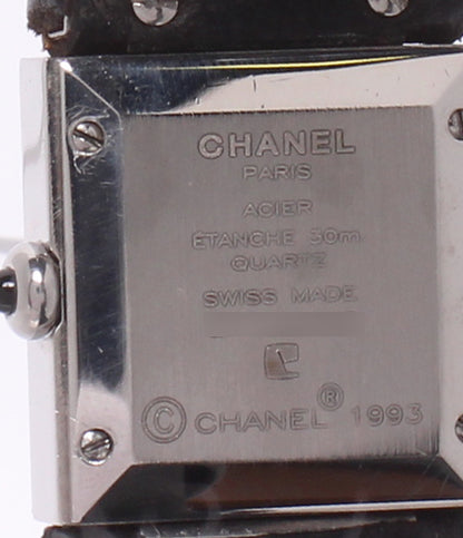 CHANEL 腕時計 マトラッセ クオーツ ブラック H0116 レディース シャネル