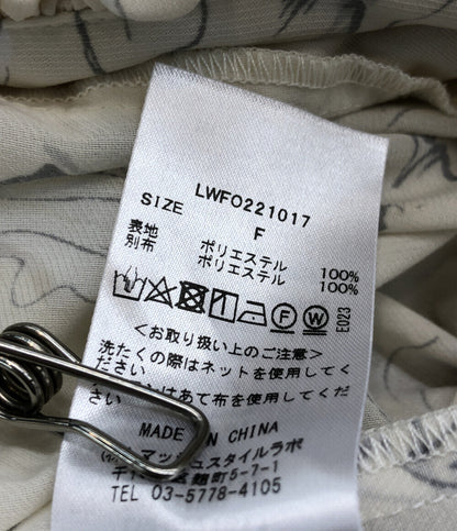 美品 Vネックボリュームワンピース     LWFO221017 レディース SIZE F (M) Lily Brown