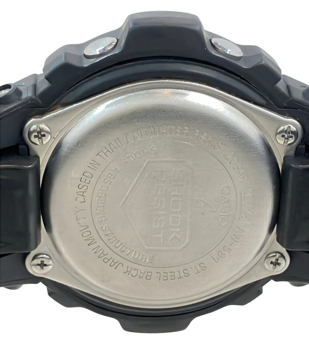 CASIO 腕時計 クオーツ ブラック AW-591 メンズ カシオ