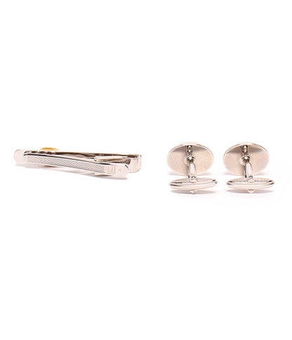 美品 Dunhill タイピン タイバー カフス ロゴ 2点セット メンズ ダンヒル