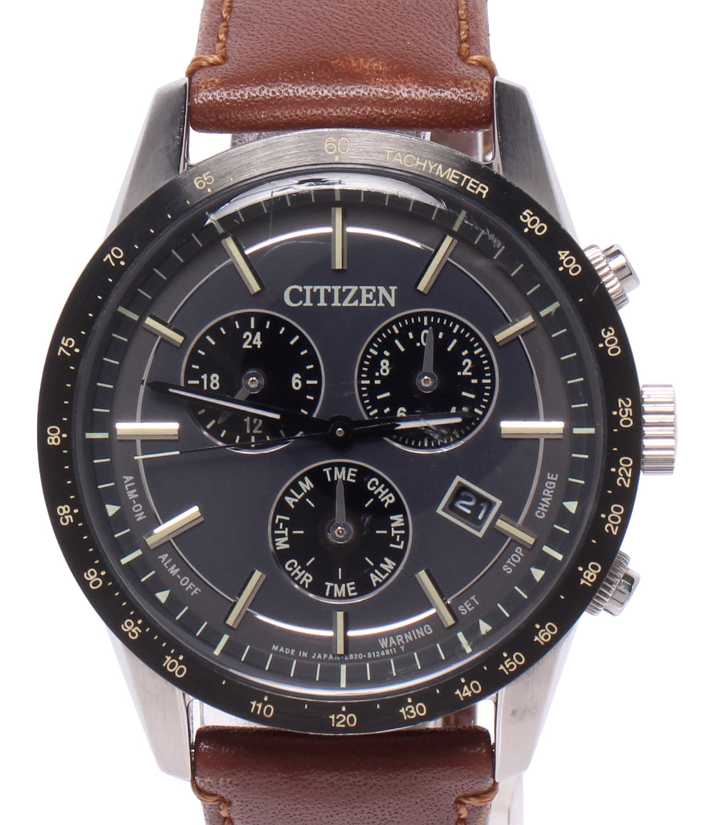CITIZEN 腕時計 ソーラー ネイビー E820-S086353 メンズ シチズン