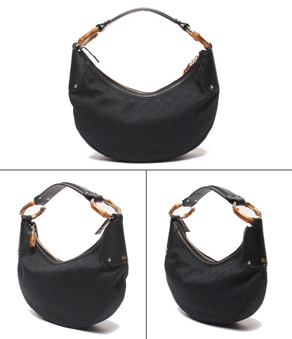 GUCCI ショルダーバッグ 肩掛け バンブー GGキャンバス ワンショルダー 137577 205011 レディース グッチ