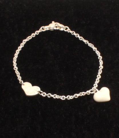 STAR JEWELRY ブレスレット SV925 ハートモチーフ LOVE レディース スタージュエリー
