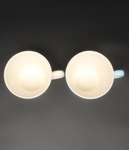 美品 WEDGWOOD マグカップ 2点セット ペア フェスティビティ アイボリー ブルー ウェッジウッド