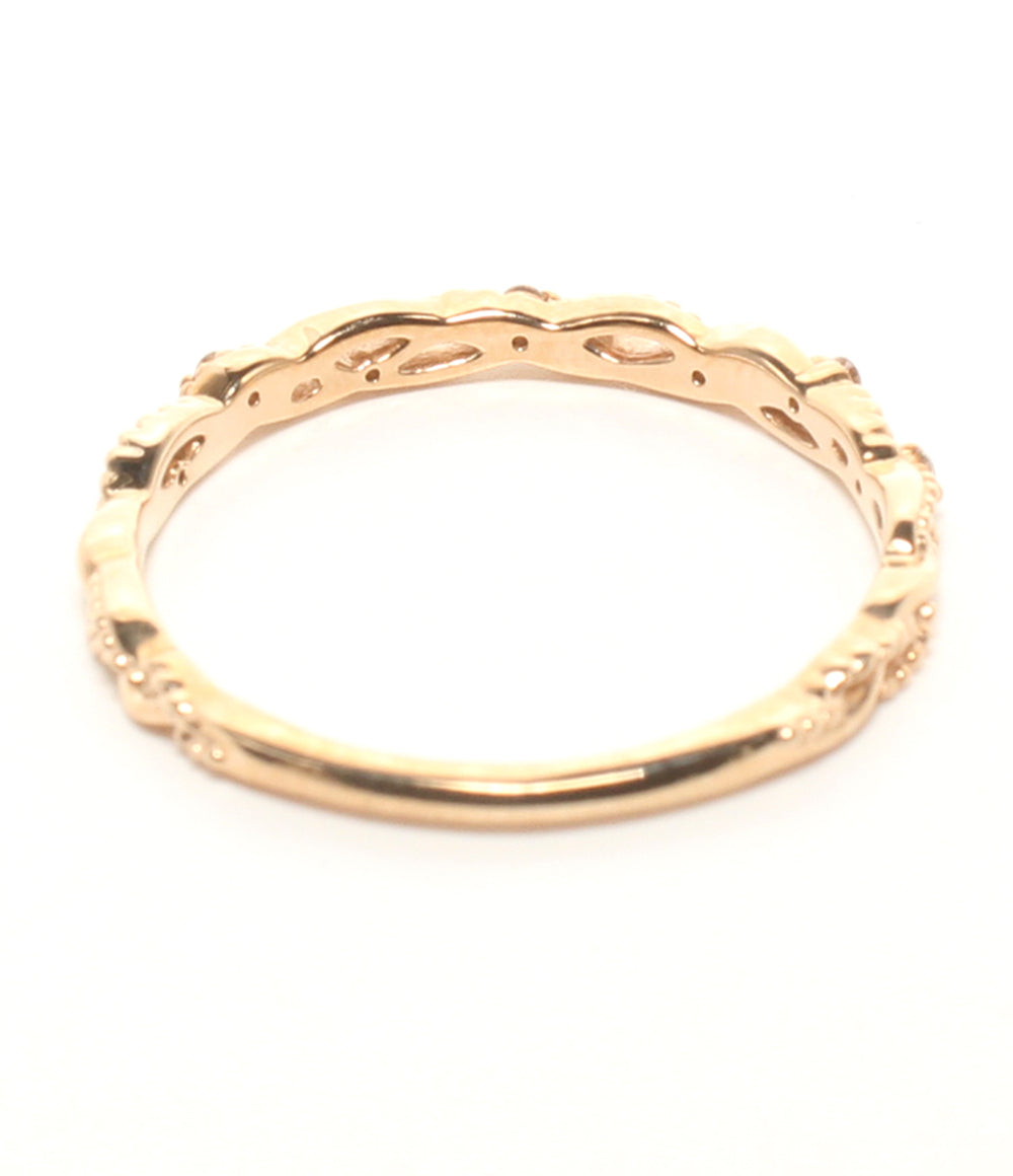 美品 NOJESS リング 指輪 K10 ダイヤ 0.046ct レディース SIZE 13号 ノジェス