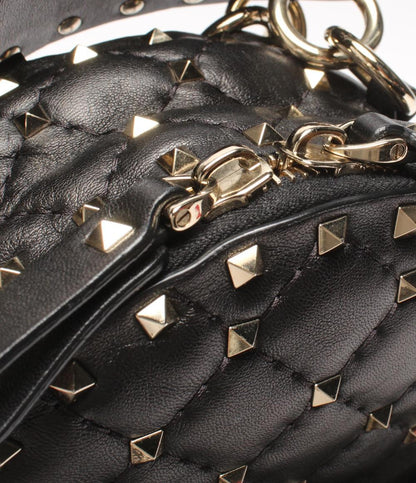 美品 Valentino Garavani リュック ロックスタッズスパイク ミニ バックパック レディース ヴァレンティノ・ガラヴァーニ