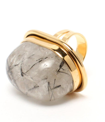 SAINT LAURENT リング 指輪 ルチルクオーツ レディース SIZE 9号 サンローラン