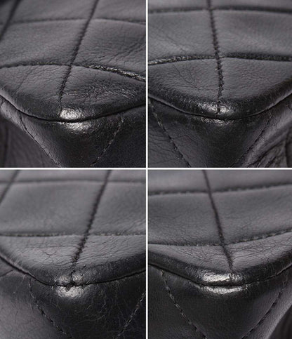 CHANEL チェーンショルダーバッグ ゴールド金具 シングルチェーン シングルフラップ ラムスキン 2番台 マトラッセ20 レディース シャネル