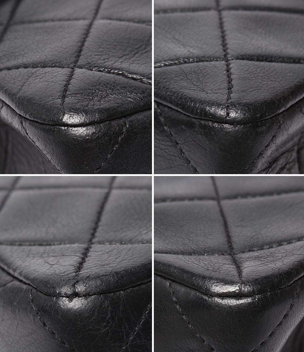 CHANEL チェーンショルダーバッグ ゴールド金具 シングルチェーン シングルフラップ ラムスキン 2番台 マトラッセ20 レディース シャネル