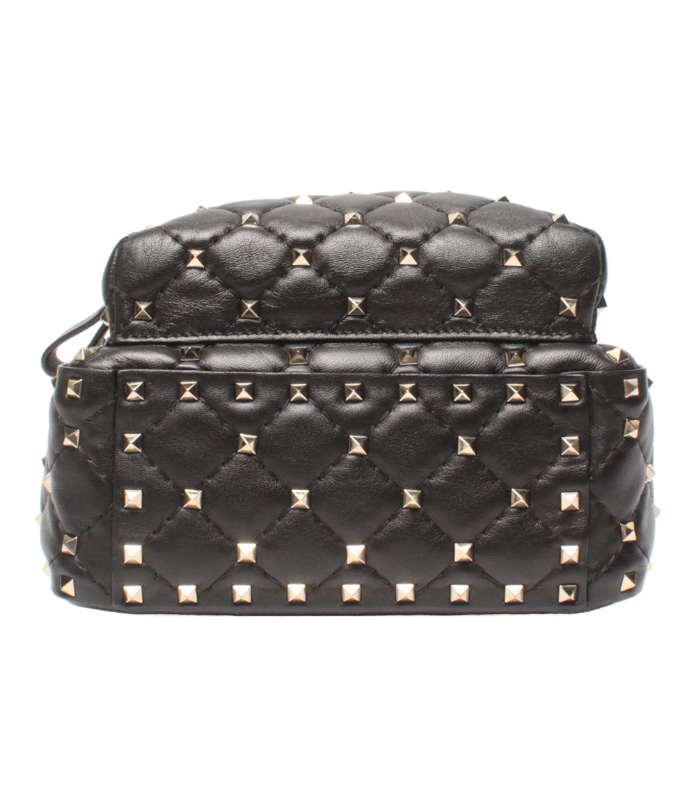 美品 Valentino Garavani リュック ロックスタッズスパイク ミニ バックパック レディース ヴァレンティノ・ガラヴァーニ