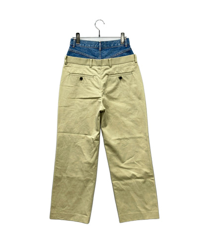 訳あり INSCRIRE ドッキングチノパンツ レディース SIZE 36 (S) アンスクリア