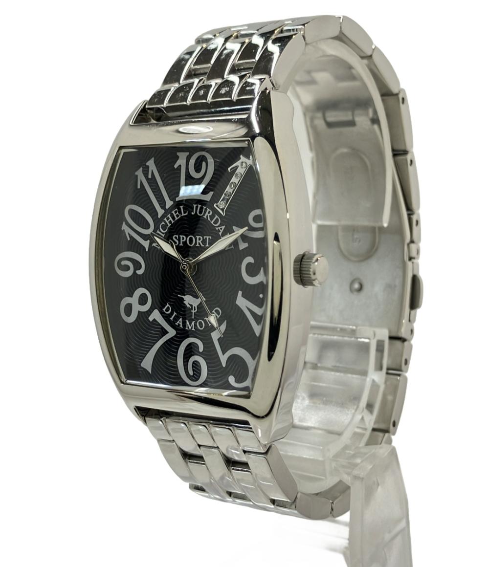 MICHEL JURDAIN 腕時計 クオーツ ブラック SG-1000 メンズ ミッシェル・ジョルダン
