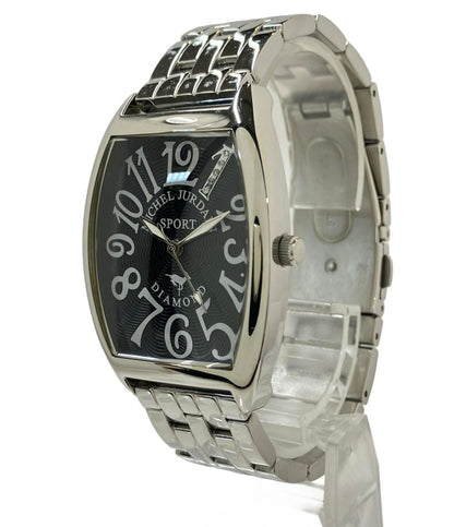 MICHEL JURDAIN 腕時計 クオーツ ブラック SG-1000 メンズ ミッシェル・ジョルダン