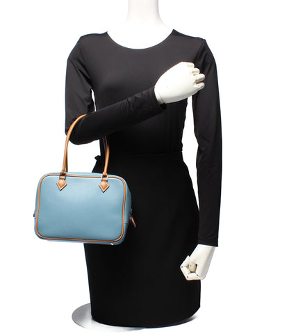 HERMES ハンドバッグ シルバー金具 □J刻印 ヴォーエプソン ミニプリュム レディース エルメス