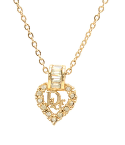 Christian Dior ネックレス Diorロゴ ハートモチーフ レディース クリスチャンディオール