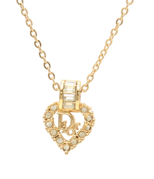 Christian Dior ネックレス Diorロゴ ハートモチーフ レディース クリスチャンディオール