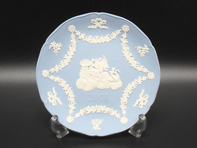 ウエッジウッド イヤープレート 飾り皿 18cm ジャスパー 2001 WEDGWOOD