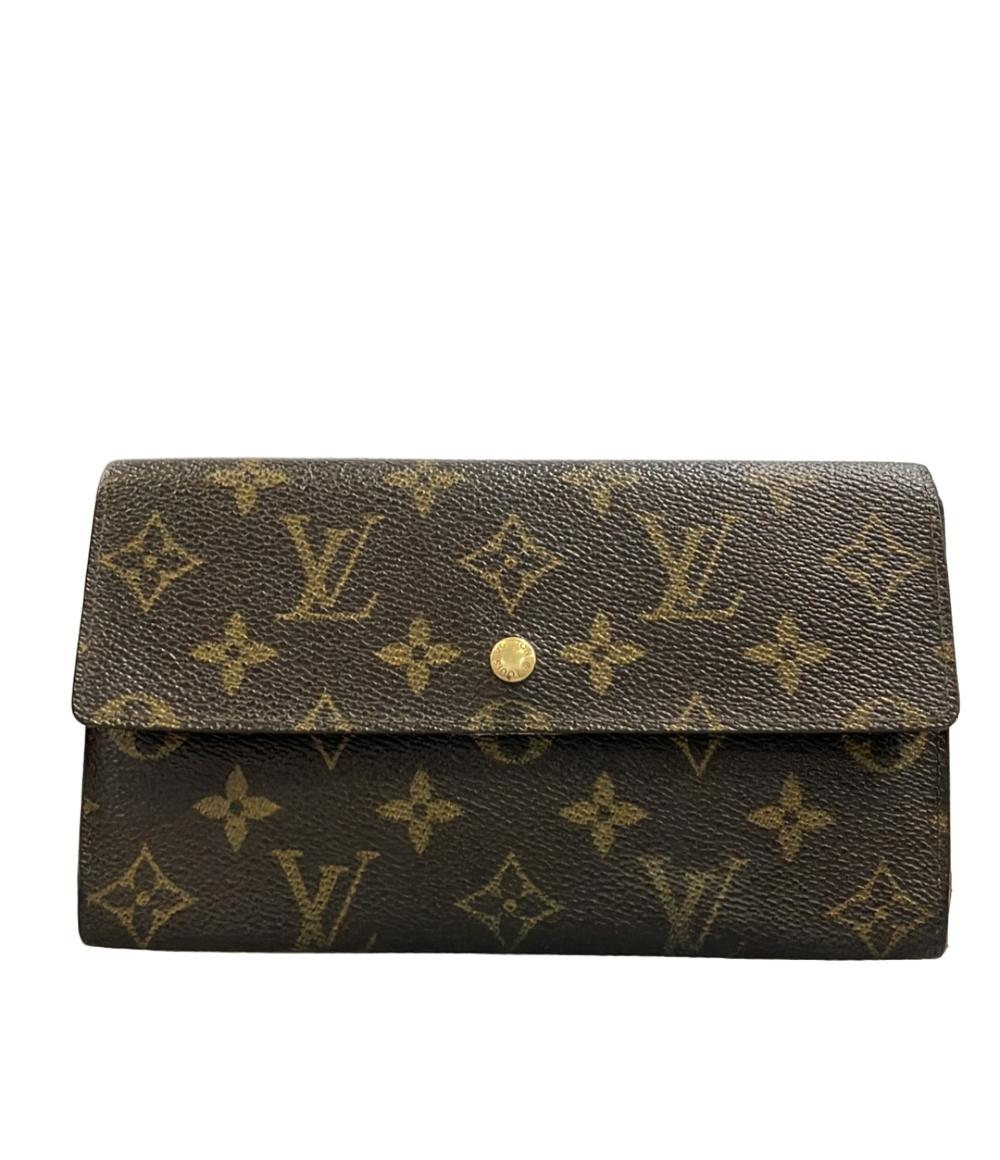 LOUIS VUITTON 二つ折り財布 ポルトフォイユ トレゾール モノグラム
