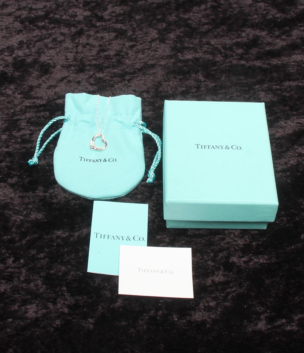 美品 TIFFANY&Co. ネックレス SV925 オープンハートエルサ ペレッティ レディース ティファニー