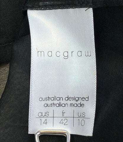 macgraw 長袖 シルク シアーブラウス レディース SIZE 42 (L) マックグロー