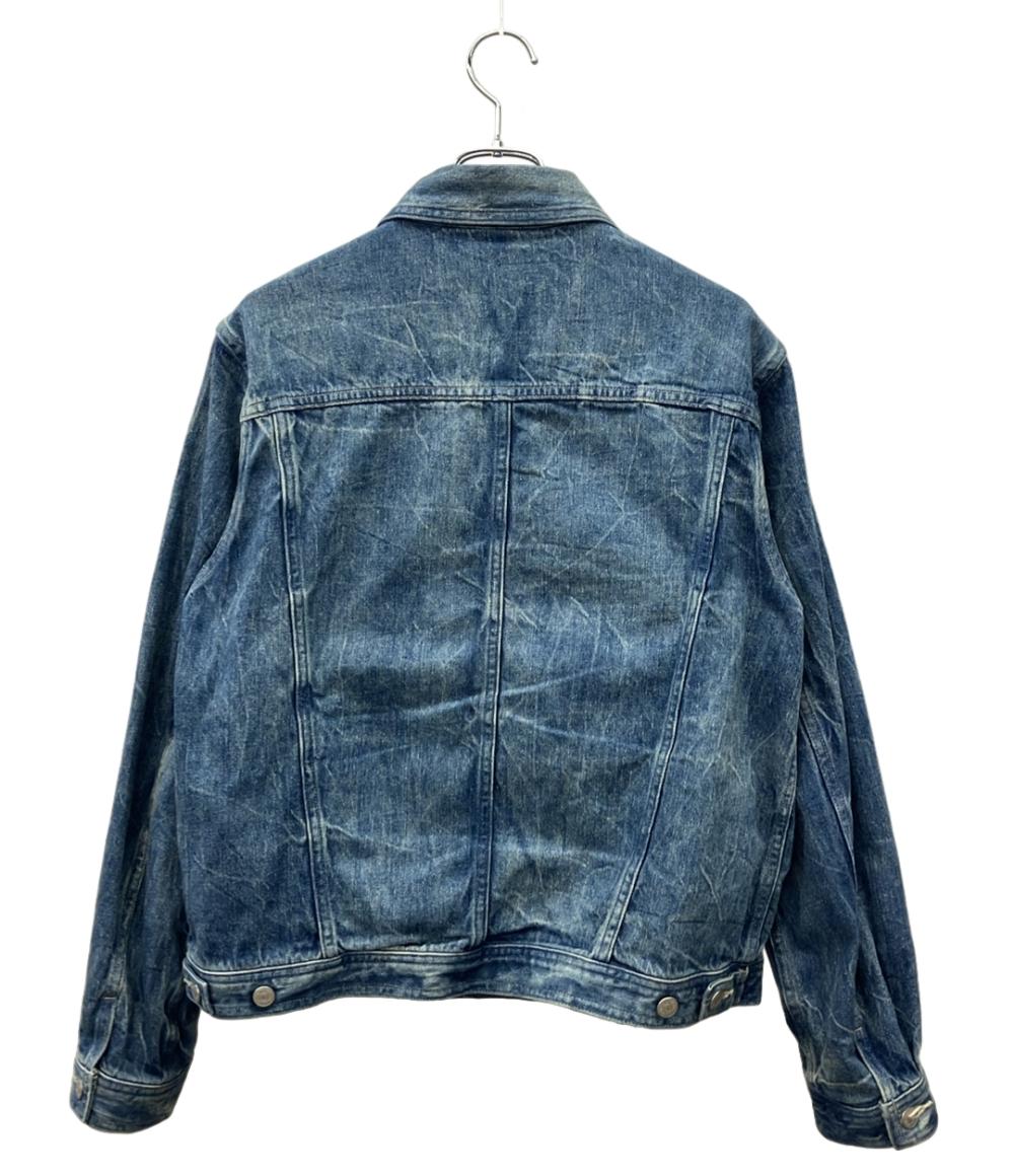 AURALEE デニムジャケット 23SS ソーピング シワ ブリーチ 雷柄 色落ち