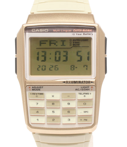 美品 CASIO 腕時計 データバンク クオーツ DBC-32 レディース メンズ カシオ
