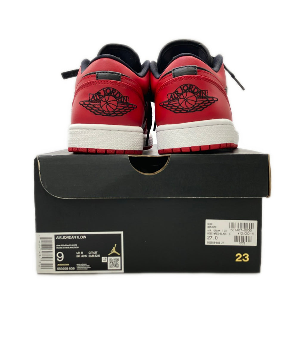 美品 NIKE ローカットスニーカー AIR JORDAN 1 LOW 553558-606 メンズ SIZE 27.0 ナイキ