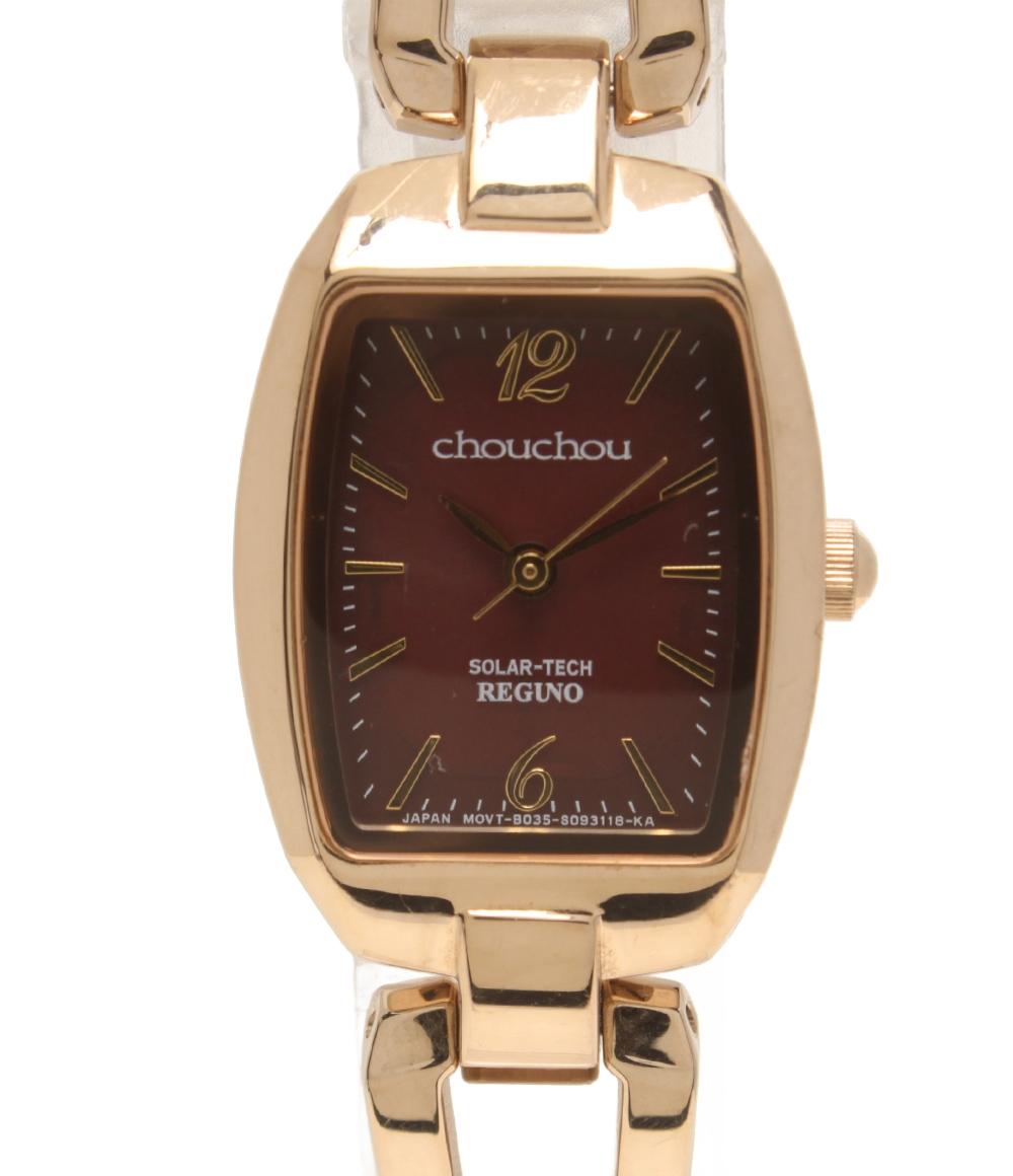 REGUNO 腕時計 chouchou ソーラー レッド系 B035-T015751 レディース レグノ