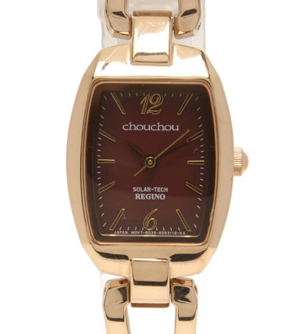 REGUNO 腕時計 chouchou ソーラー レッド系 B035-T015751 レディース レグノ
