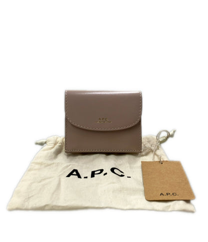 美品 A.P.C. 三つ折り財布 レザー レディース アーペーセー