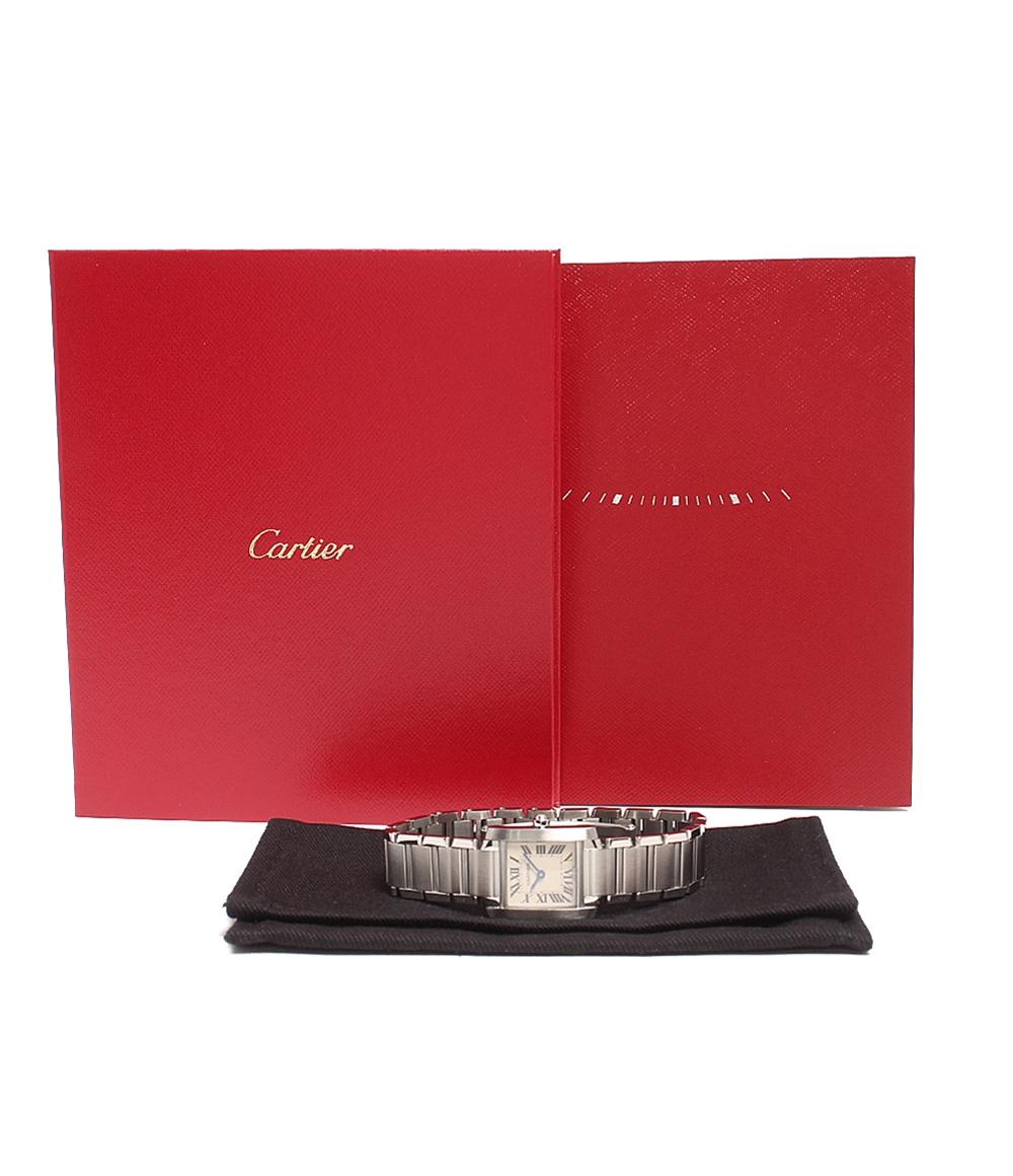 カルティエ 腕時計 タンクフランセーズウォッチ SM クオーツ W51008Q3 レディース Cartier