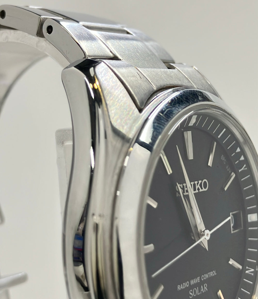 SEIKO 腕時計 ソーラー ブラック 7B24-0AN0 メンズ セイコー