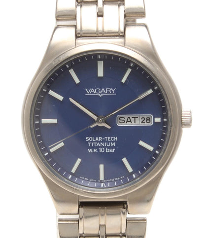 VAGARY 腕時計 ソーラー ネイビー E101-S021901 メンズ バガリー