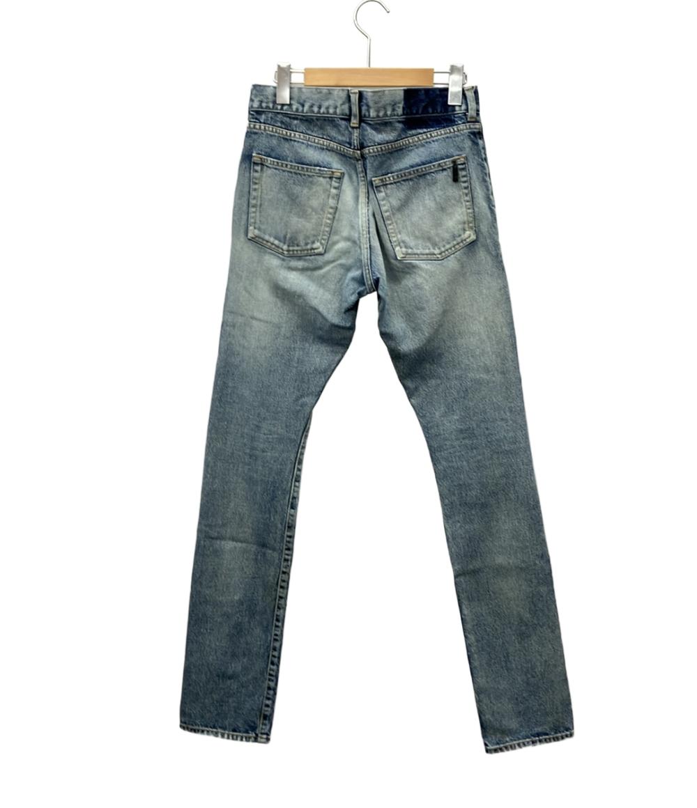 サンローラン デニムパンツ ダメージ加工 597052 y372e メンズ SIZE 27