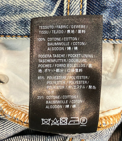 BALENCIAGA オールオーバーロゴ デニムパンツ 600235 TJW53 レディース SIZE 24 バレンシアガ