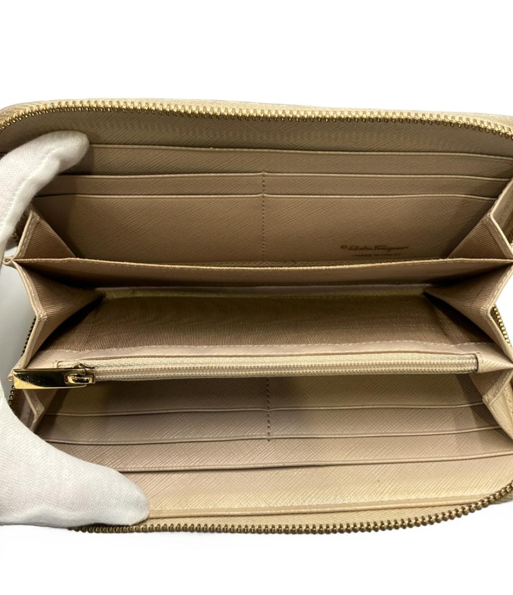 Salvatore Ferragamo ラウンドファスナー長財布 ガンチーニ レディース