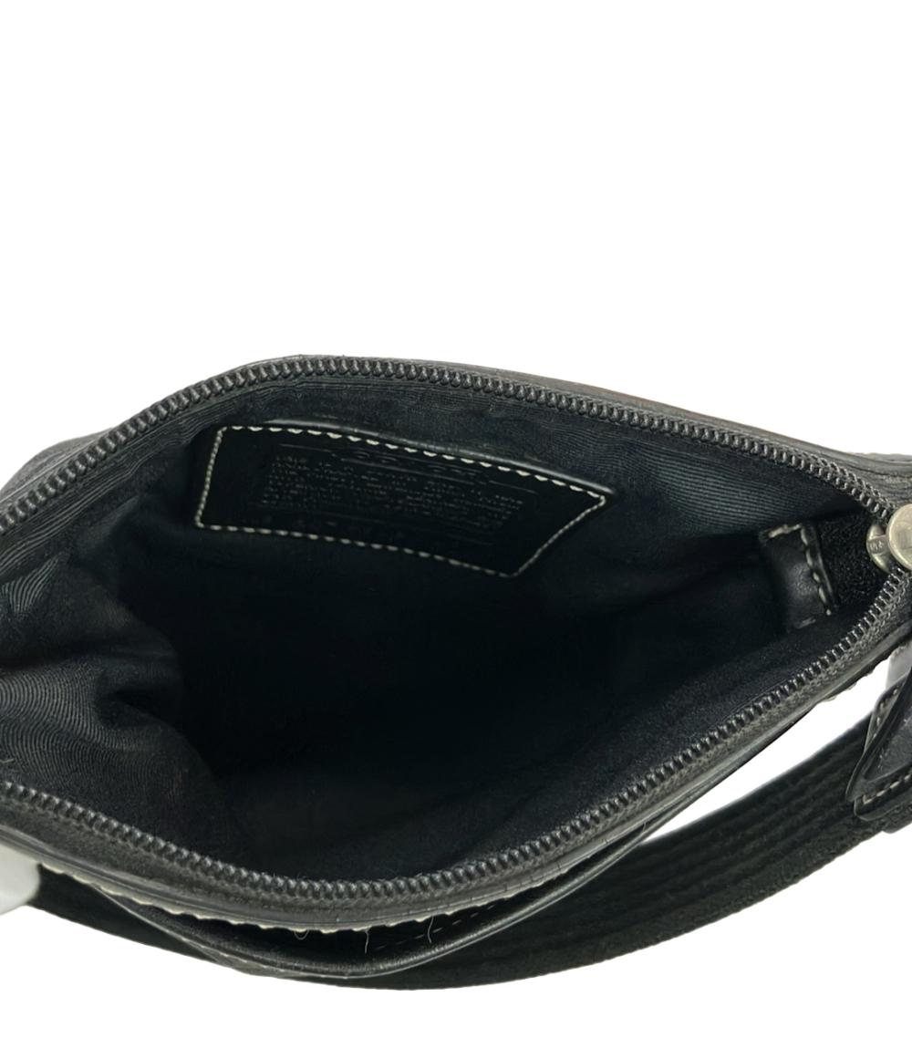 COACH ショルダーバッグ 斜め掛け キャンバス レザー シグネチャー F06016 レディース コーチ