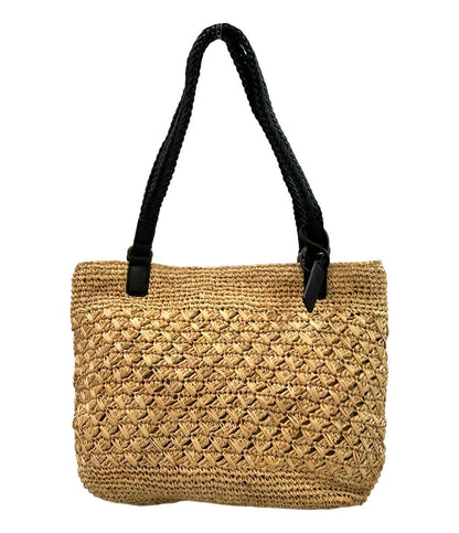 美品 アニエスベーボヤージュ トートバッグ 肩掛け ラフィア レディース Agnes b. VOYAGE